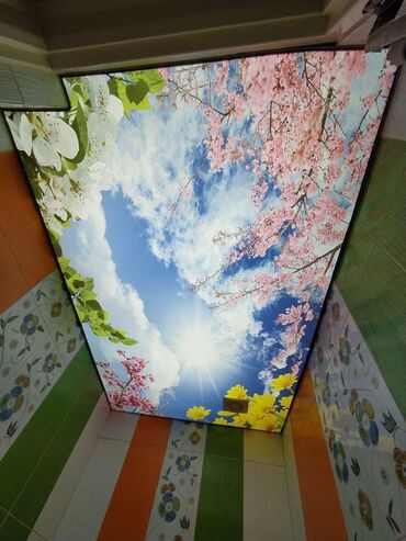 Digər tavan materialları: Yeni növ dartma tavanlar işıqlı modeler Sadə modeleride var — 3