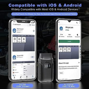 Alati za automobile: Novo- XTOOL Anyscan A30D V2.0 Bluetooth OBD2 CANFD FCA Cena skenera — 14