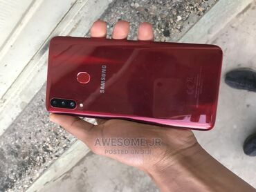 samsung a20s irsad: Samsung A20s, 4 GB, rəng - Qırmızı, Zəmanət, Sensor, Barmaq izi