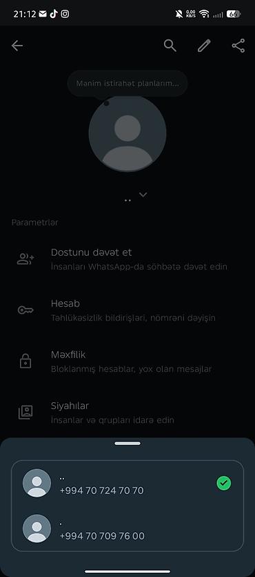 whatsapp profil sekilleri: Salam 070-724-70-70 ancaq vaccap üçündü 40 azndi ciddi alıcılar yazsın — 1