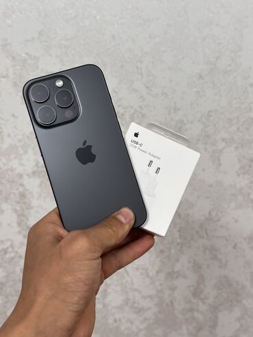 айфон 11 цена в джалал абаде: IPhone 15 Pro, Колдонулган, 128 ГБ, Кара, Заряддоочу түзүлүш, Коргоочу айнек, Каптама, 86 %