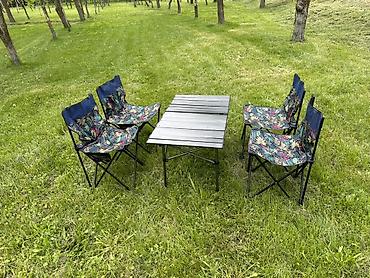study table: Складной походный комплект для пикника: стол + 4 кресла - Состав — 10