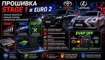 Профессиональная чип‑настройка для Toyota и Lexus: Stage 1, Euro 2 и