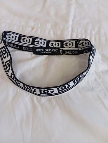 klassik kişi cinsləri: Futbolka, Dolce & Gabbana, 2XL, rəng - Ağ — 2