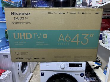 тюнер: Телевизор Hisense 4К 43A6BG Основные характеристики Тип телевизор