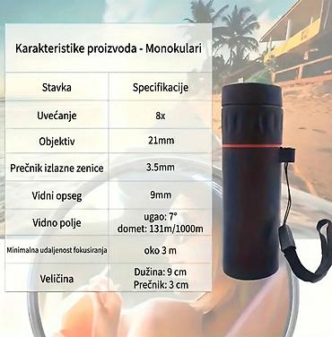 Ostali aksesoari za mobilne telefone: Nov teleskop za mobilni telefon. Ima uveličanje 8x, dimenzije — 11