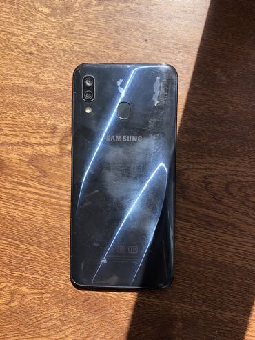 samsung m300: Samsung A30, 32 GB, rəng - Göy, Barmaq izi