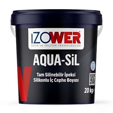 ev boyası: Aqua-sil ipeksi (tam silinə bilən) daxili fasad boyası 20kgİpək kimi — 1