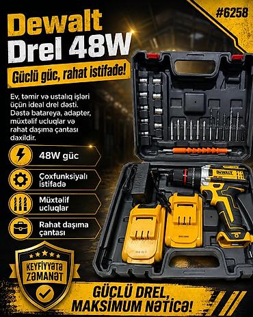 №: 4255 Məhsulun adı: Drel-şurup bağlayan 6258 Brend: No Brand