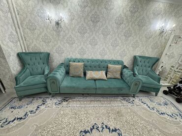 диваны бу ош: Ашкана үчүн жумшак бурчек, Колдонулган, Өзү алып кетүү, түсү - Жашыл