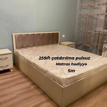 Divan və kreslo dəstləri: Yeni, İkinəfərlik çarpayı, Bazasız, Matras ilə, Siyirməsiz