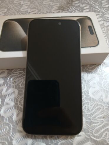 чехлы на телефон fly fs454: IPhone 15 Pro, Desert Titanium, Barmaq izi, Face ID