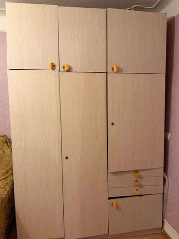 QAZ: Açılan, 6 qapı Düz dolab, Qarderob, paltar dolabı