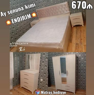 tek matraslar: *Yataq Dəsti 670AZN💥 Ay sonuna kimi 💥ENDİRİM💥* *🎁Matras hədiyyə🎁*