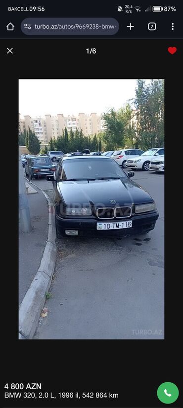BMW: BMW 320: 2 л | 1996 г. Седан