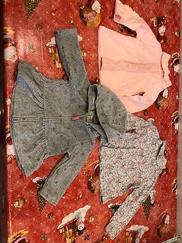 Детская одежда и обувь: Uşaq geyim dəsti – 3 ədəd üst geyimi - Boz kapüşonlu jaket: Carter’s — 1