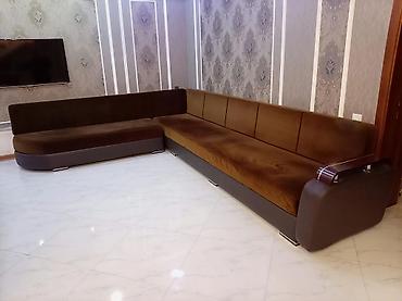 Künc divan dəsti – müasir minimal dizayn - Forma: L-şəkilli geniş