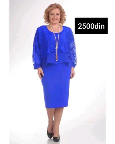 svecane pantalone i bluze: Bоја - Tamnoplava, Dugih rukava