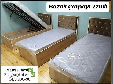tek carpayılar: *Bazalı Tək Nəfərlik Çarpayı 💥220₼* ✔️İstehsal Rusiya Laminat 18/lik — 1
