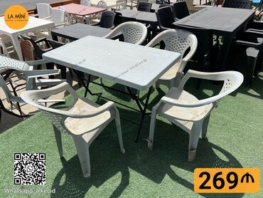 старые стулья: Açılan, Dördbucaq masa, 4 stul