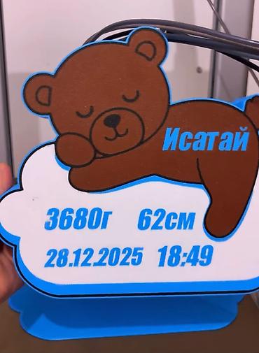 Ночники: Именной детский ночник - Персонализация: имя ребёнка, дата рождения — 5