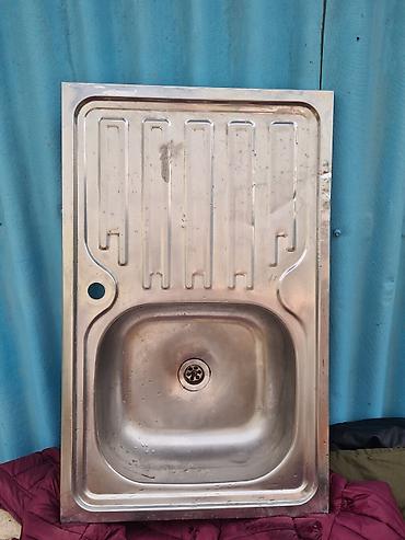 waxta baba: İşlənmiş Kvadrat Mətbəx çanağı, Şkafsız, Paslanmaz polad — 1