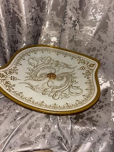 25k vozol: Tort və şiriniyyat qabı, rəng - Qızılı, Metal — 5