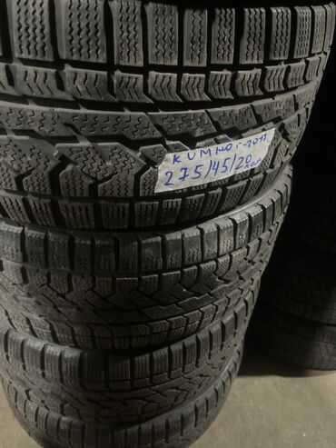 резина зимный: Шины 275 / 45 / R 20, Зима, Б/у, Комплект, Корея, Kumho