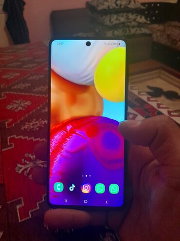 samsung tab e: Samsung Galaxy A71 5G, 128 ГБ, цвет - Синий, Отпечаток пальца, Кнопочный