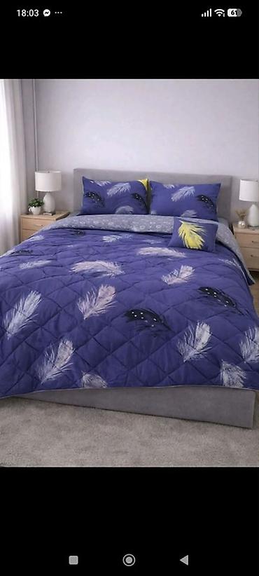 Ćebad i pokrivači: ✔ Bračni set • Čaršaf: 220×230 cm • Jorganska navlaka (step-deka) — 6