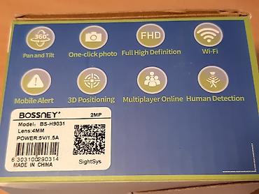 Kamere za video nadzor: WiFi kamera za video nadzor BOSSNEY sa adapterom BOSSNEY Mini Spoljna — 14