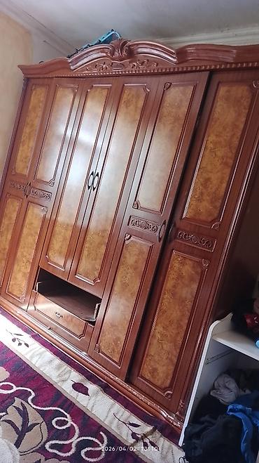 balı: İşlənmiş, 6 qapı, Siyirməli, Qəhvəyi, Taxta, Açılan, Düz dolab — 2