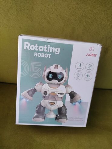 robot oyuncaq: Əylenceli robot musqi var ısiği var balca usaqlar üçün mağaza