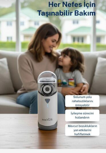 İnqalyatorlar, nebulizerlər: Həm böyüklər,həm də uşaqlar üçün,şarj olunan,NEXUS Portable Mesh — 3