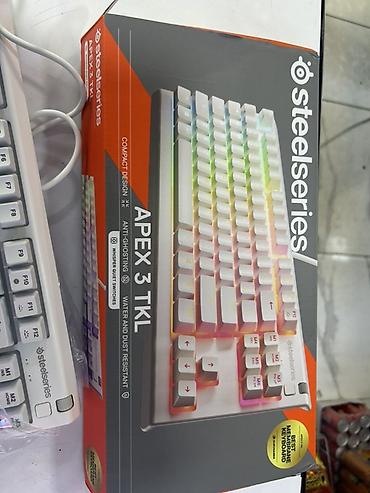 Kompüter aksesuarları: SteelSeries Apex 3 TKL – ağ rəngli, kompak tənkeyless (Numpadsız) oyun — 1