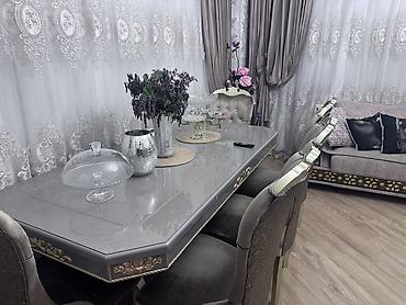мебель для гостиной: Zövqlü qonaq otağı mebeli dəsti - Künc divan: L formalı, parça üzlü — 1