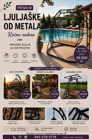 Ležaljke i ljuljaške: Ručni rad – LJULJAŠKE OD METALA Unesite udobnost i stil u svoje — 9