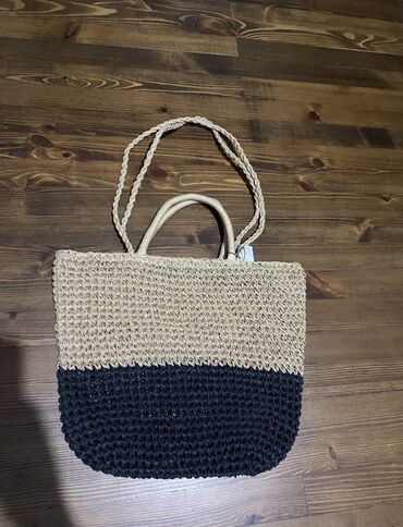 сумка мужская б: Новая вместительная сумка ( городская/пляжная) солома, ( без торга)