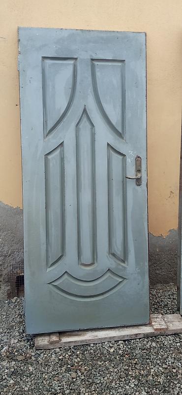Dəmir giriş qapısı – komplekt karkasla - Material: polad/dəmir