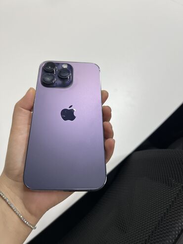 Apple iPhone: IPhone 14 Pro Max, 256 GB, Deep Purple, Zəmanət, Face ID