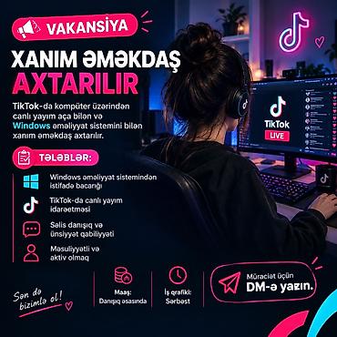 daye axtariram tecili: Satış meneceri tələb olunur, Yalnız qadınlar üçün, 1 ildən az təcrübə, İşəmuzd ödəniş — 1