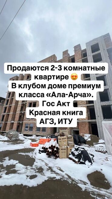 Продажа домов: 2 комнаты, 78 м², Элитка, 3 этаж, ПСО (под самоотделку)