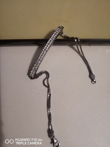 Bijuteriya dəstləri: Qizil suyuna salınmış gümüş qolbag — 9