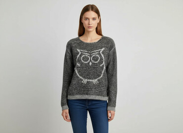 sweter monki: Sweter damski, rozmiar S