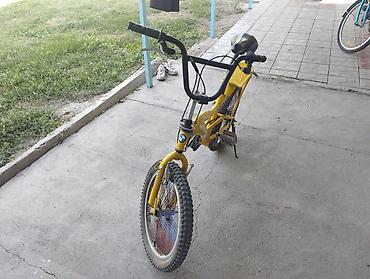 fox вилка: Детский/подростковый велосипед BMX, желтый. Особенности: - Стальная — 3