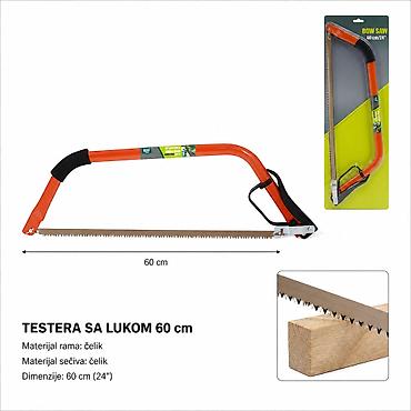KMT Testera 9364289 – testera sa lukom 60 cm Opis: - Praktična ručna