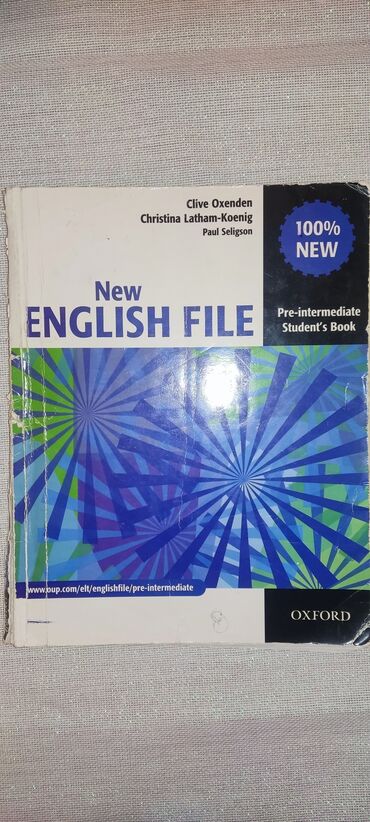 Kitablar, jurnallar, CD, DVD: New english file pre-intermediate student book and workbook oxford