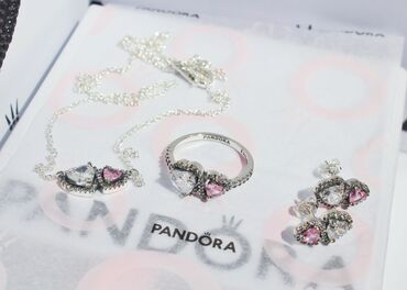 Наборы украшений: 💖 Два сердца — одна история 💖 Нежный серебряный набор Pandora, в — 3