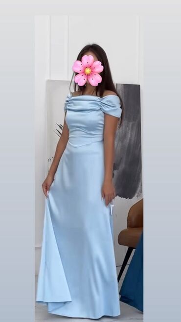 шерстяные платья: Кече көйнөгү, Узун модель, Атлас, Жеңдери жок, M (EU 38)