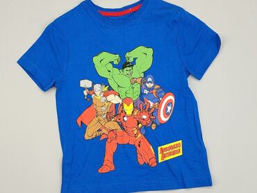 koszulka z krawatem: T-shirt, Marvel, 7 years, 104-110 cm, condition - Very good